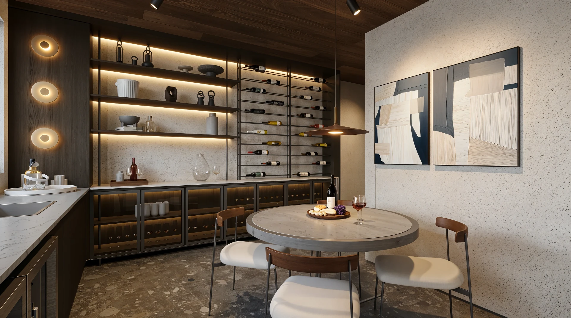 Wine bar com adega climatizada